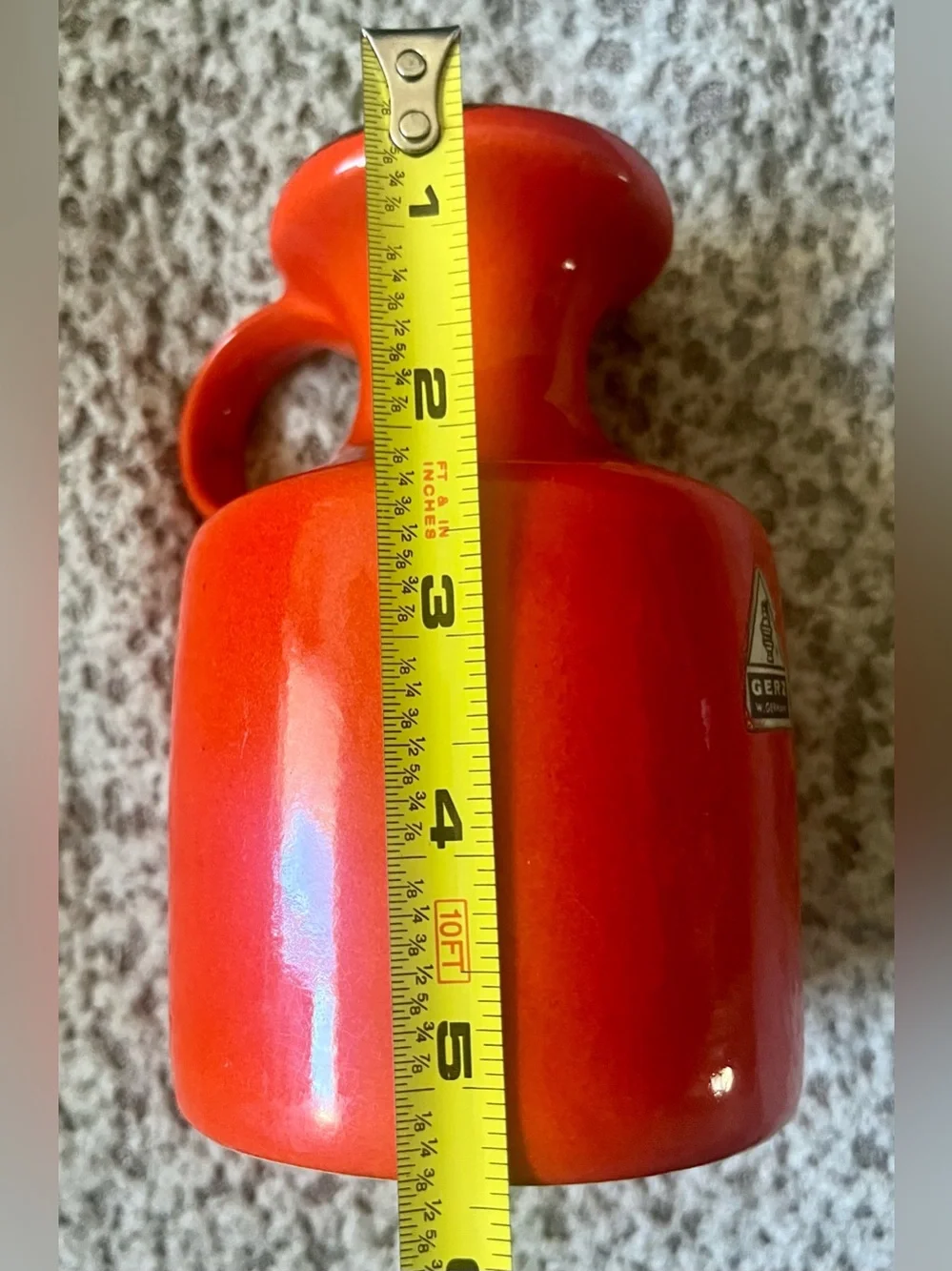 ❤️ Authentic Vintage GERZ West Germany Pottery Vase - Picture 10 of 11